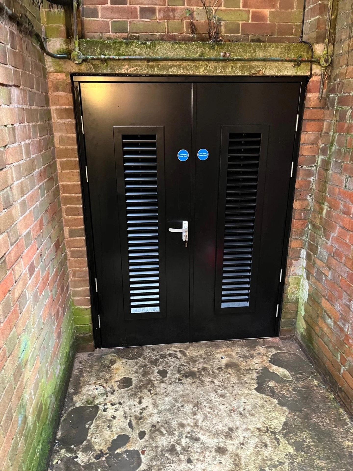 581875084_1232540815560577_303271365565393414_n Fire-Rated Louvred Double Steel Security Doors Installed at Hillstone Primary School Boiler House in Birmingham